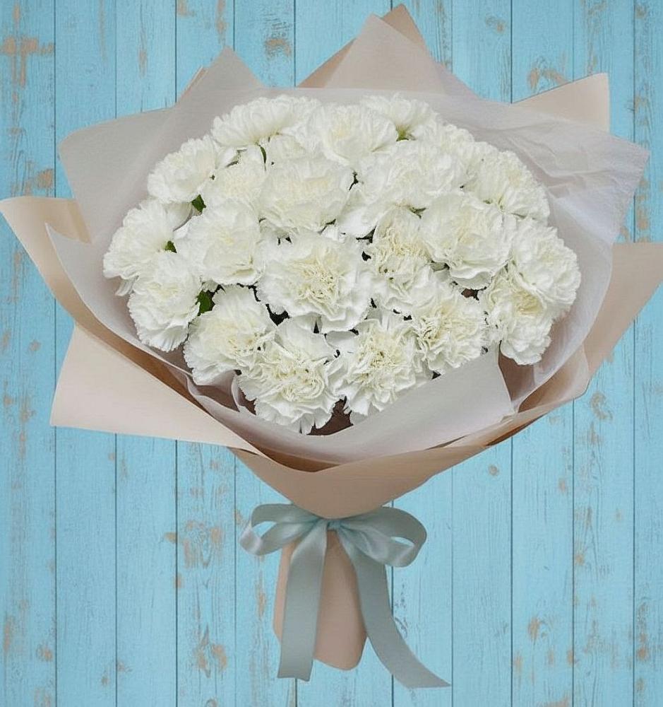 Букет цветов из: Гвоздики в Зеленоборске