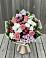 Букет цветов из: Альстромерии, Гвоздики, Розы и Хризантемы в Зеленоборске