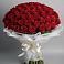 Букет 101 Красная роза Блэк Мэджик в Зеленоборске
