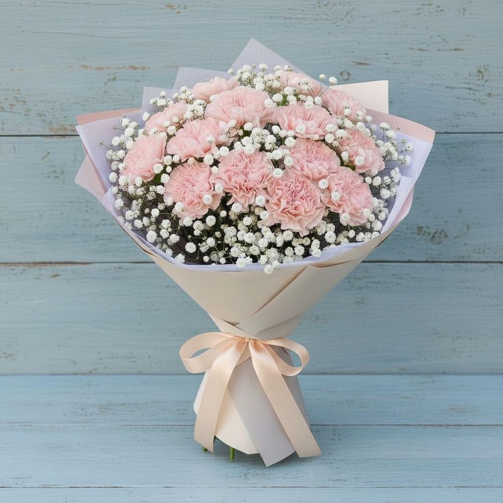 Букет цветов из: Гвоздики в Зеленоборске