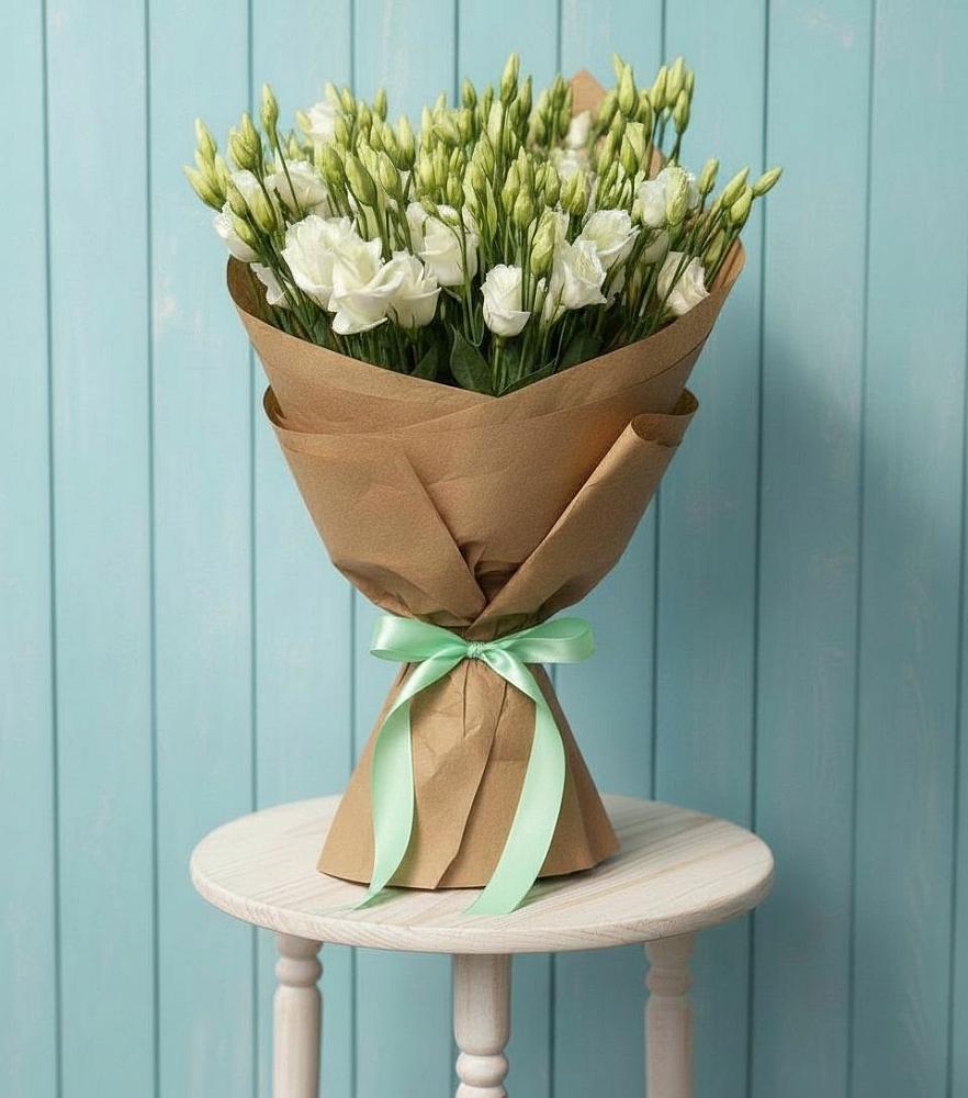 Букет цветов из: Лизиантусы в Зеленоборске