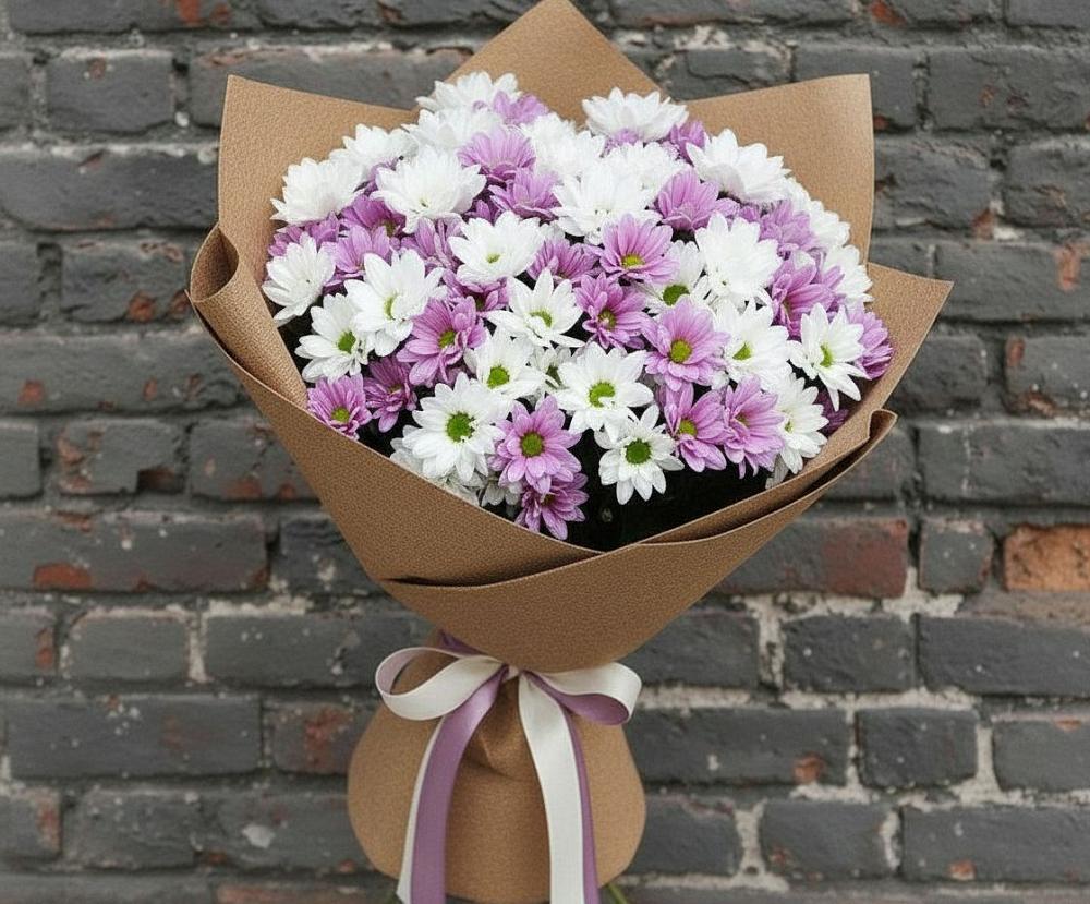 Букет цветов из: Хризантемы в Зеленоборске