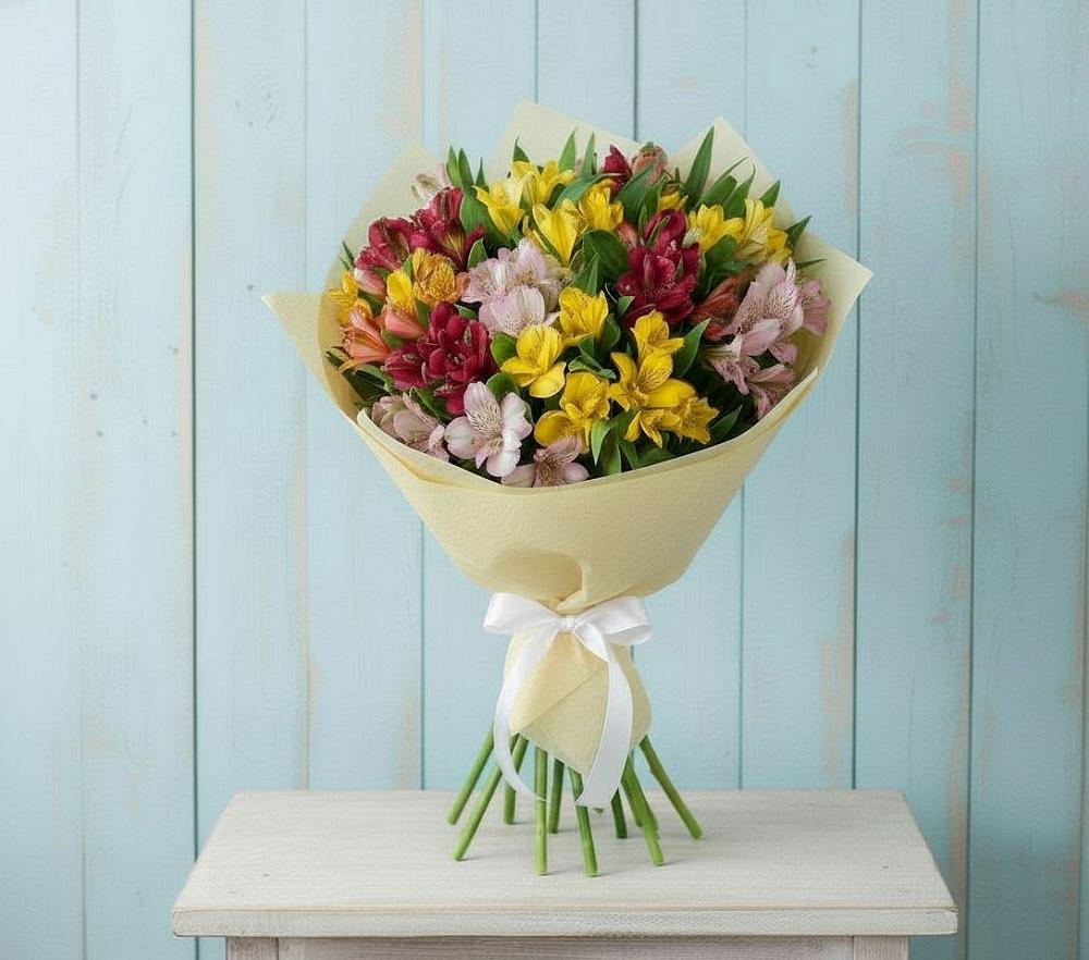 Букет цветов из: Альстромерии в Зеленоборске